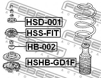 Опора амортизатора FEBEST HSD-001 - Фото 1