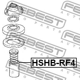 Пыльник амортизатора FEBEST HSHB-RF4 - Фото 1
