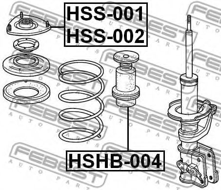 Опора амортизатора FEBEST HSS-001 - Фото 1
