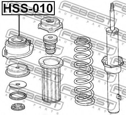 Опора амортизатора FEBEST HSS-010 - Фото 1
