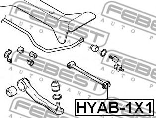 Сайлентблок важеля FEBEST HYAB-1X1 - Фото 1
