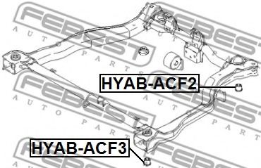 Втулка, балка моста FEBEST HYAB-ACF3 - Фото 1