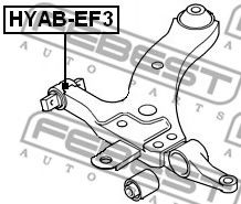 Сайлентблок важеля FEBEST HYAB-EF3 - Фото 1