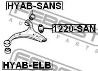 Сайлентблок важеля FEBEST HYAB-SANS - Фото 1