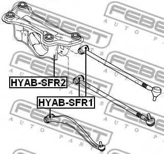 Сайлентблок важеля FEBEST HYAB-SFR2 - Фото 1