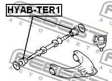 Сайлентблок рычага FEBEST HYAB-TER1 - Фото 1