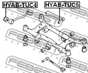 Сайлентблок рычага FEBEST HYAB-TUC4 - Фото 1