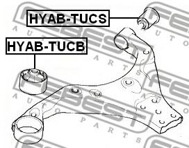 Сайлентблок рычага FEBEST HYAB-TUCB - Фото 1