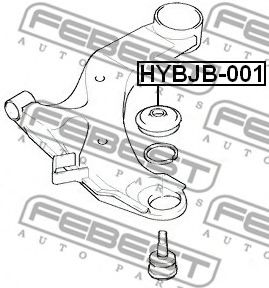 Ремкомплект шаровых опор FEBEST HYBJB-001 - Фото 1