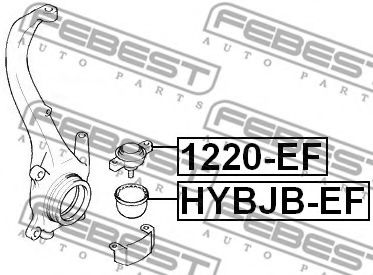 Ремкомплект кульових опор FEBEST HYBJB-EF - Фото 1