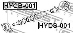 Еластична муфта карданного валу FEBEST HYDS-001 - Фото 1
