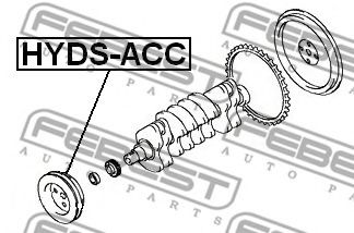 Шкив коленвала FEBEST HYDS-ACC - Фото 1