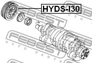 Шкив коленвала FEBEST HYDS-I30 - Фото 1