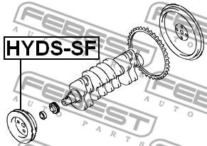 Шкив коленвала FEBEST HYDS-SF - Фото 1