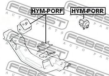 Подушка двигателя FEBEST HYM-PORF - Фото 1