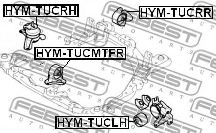Подушка двигателя FEBEST HYM-TUCMTFR - Фото 1