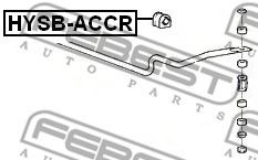 Опора, стабілізатор FEBEST HYSB-ACCR - Фото 1