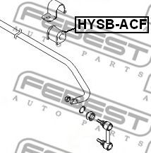 Опора, стабілізатор FEBEST HYSB-ACF - Фото 1