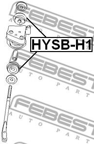 Сайлентблок рычага FEBEST HYSB-H1 - Фото 1
