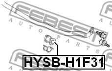 Опора, стабилизатор FEBEST HYSB-H1F31 - Фото 1