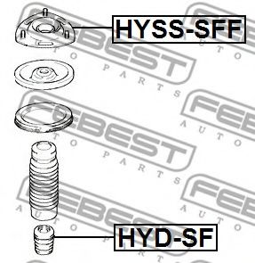 Опора амортизатора FEBEST HYSS-SFF - Фото 1