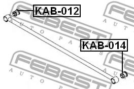 Сайлентблок рычага FEBEST KAB-014 - Фото 1