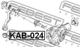 Опора, дифференциал FEBEST KAB-024 - Фото 1