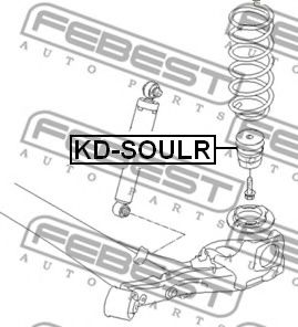 Амортизатор FEBEST KD-SOULR - Фото 1