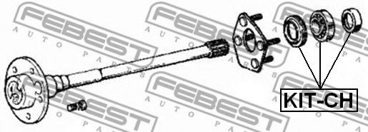 Подшипник приводного вала FEBEST KIT-CH - Фото 1