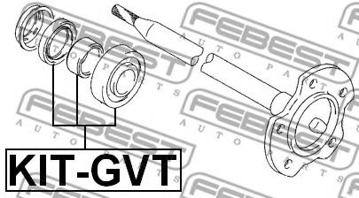 Подшипник приводного вала FEBEST KIT-GVT - Фото 1