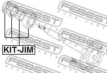 Подшипник приводного вала FEBEST KIT-JIM - Фото 1