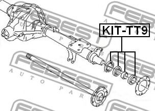 Подшипник приводного вала FEBEST KIT-TT9 - Фото 1