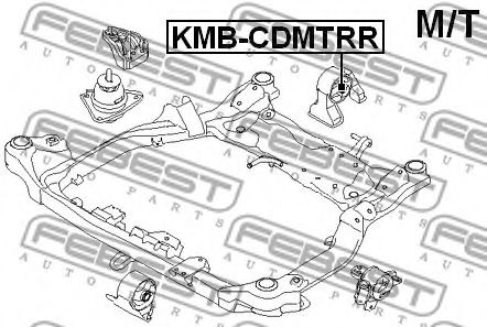 Подушка двигателя FEBEST KMB-CDMTRR - Фото 1