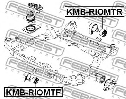 Подушка двигателя FEBEST KMB-RIOMTR - Фото 1