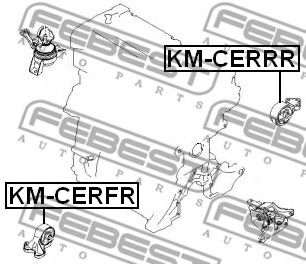 Подушка двигателя FEBEST KM-CERRR - Фото 1