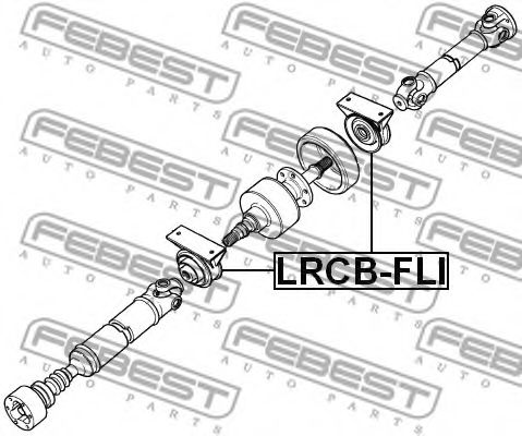 Подвесной подшипник карданного вала FEBEST LRCB-FLI - Фото 1