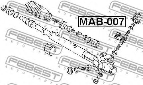 Сайлентблок рулевого механизма FEBEST MAB-007 - Фото 1