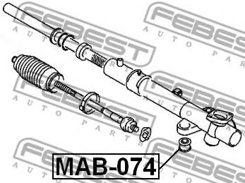 Сайлентблок рулевого механизма FEBEST MAB-074 - Фото 1