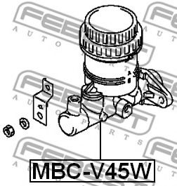 Главный тормозной цилиндр FEBEST MBC-V45W - Фото 1