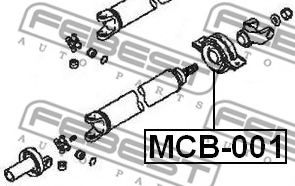 Подвесной подшипник карданного вала FEBEST MCB-001 - Фото 1