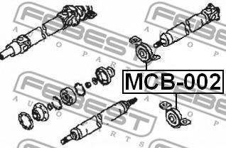 Подвесной подшипник карданного вала FEBEST MCB-002 - Фото 1