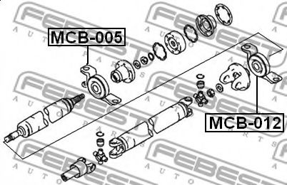 Подвесной подшипник карданного вала FEBEST MCB-005 - Фото 1