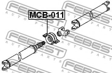Подвесной подшипник карданного вала FEBEST MCB-011 - Фото 1