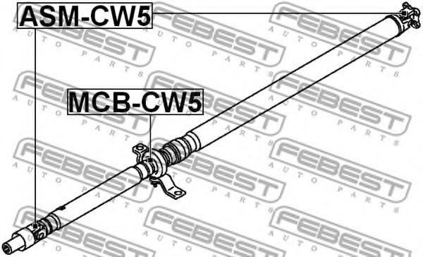 Подвесной подшипник карданного вала FEBEST MCB-CW5 - Фото 1