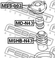 Амортизатор FEBEST MD-N43 - Фото 1