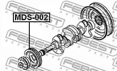 Шкив коленвала FEBEST MDS-002 - Фото 1