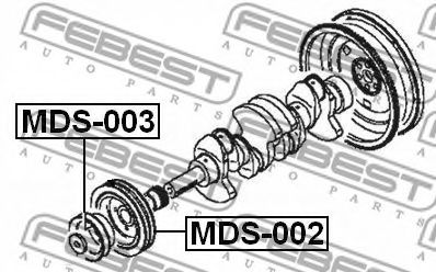 Шкив коленвала FEBEST MDS-003 - Фото 1