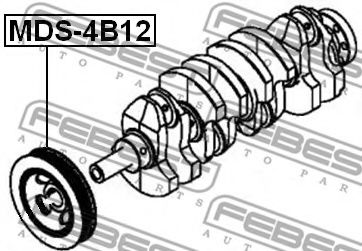 Шкив коленвала FEBEST MDS-4B12 - Фото 1