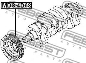 Шкив коленвала FEBEST MDS-4D68 - Фото 1
