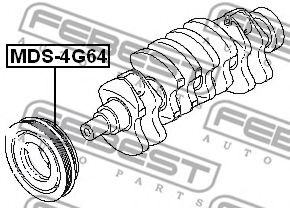 Шкив коленвала FEBEST MDS-4G64 - Фото 1